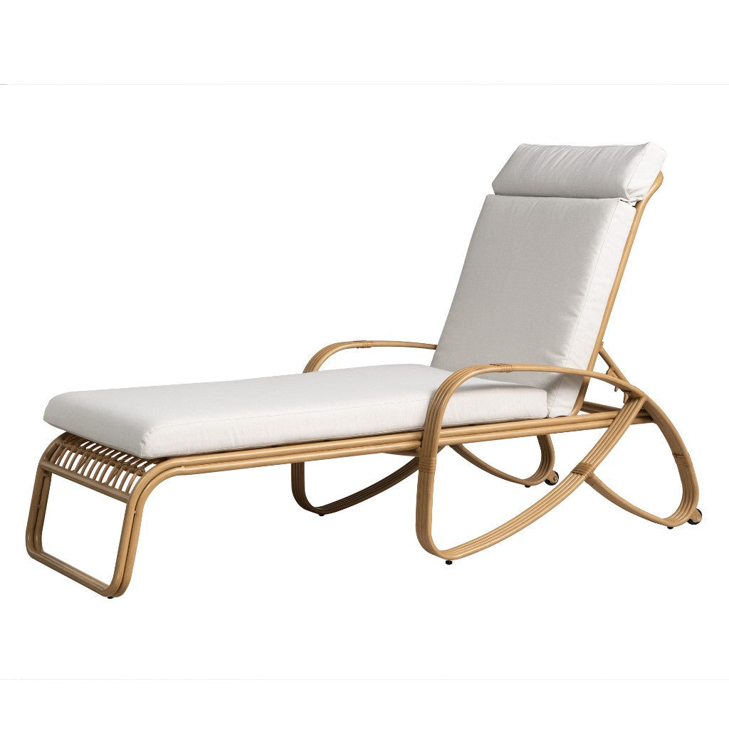 Riviera Aluminum Outdoor Chaise-Outdoor Chaises-Lloyd Flanders-LOOMLAN