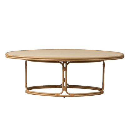 Riviera Oval Outdoor Cocktail Table-Outdoor Coffee Tables-Lloyd Flanders-LOOMLAN