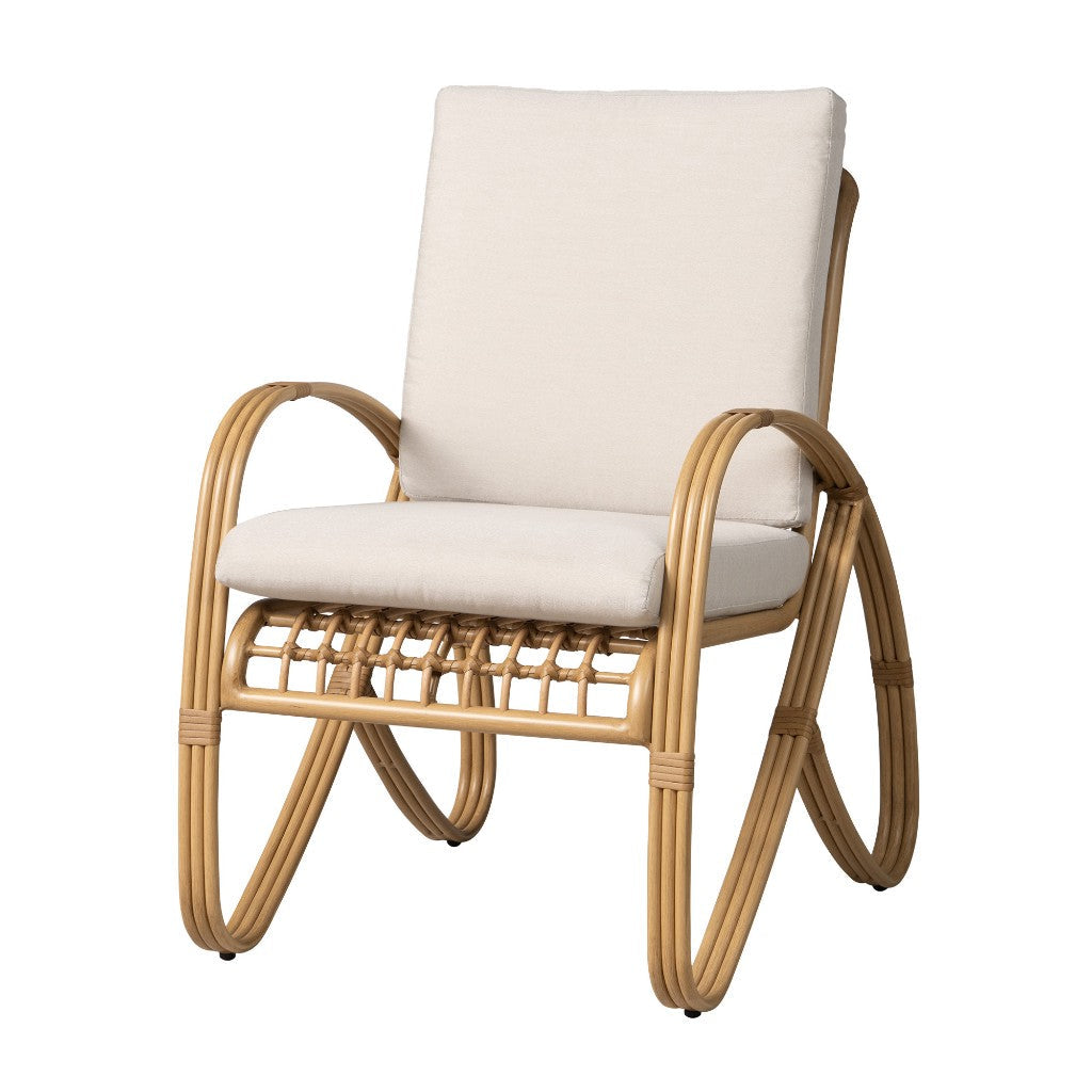 Riviera Aluminum Outdoor Dining Armchair-Outdoor Dining Chairs-Lloyd Flanders-LOOMLAN