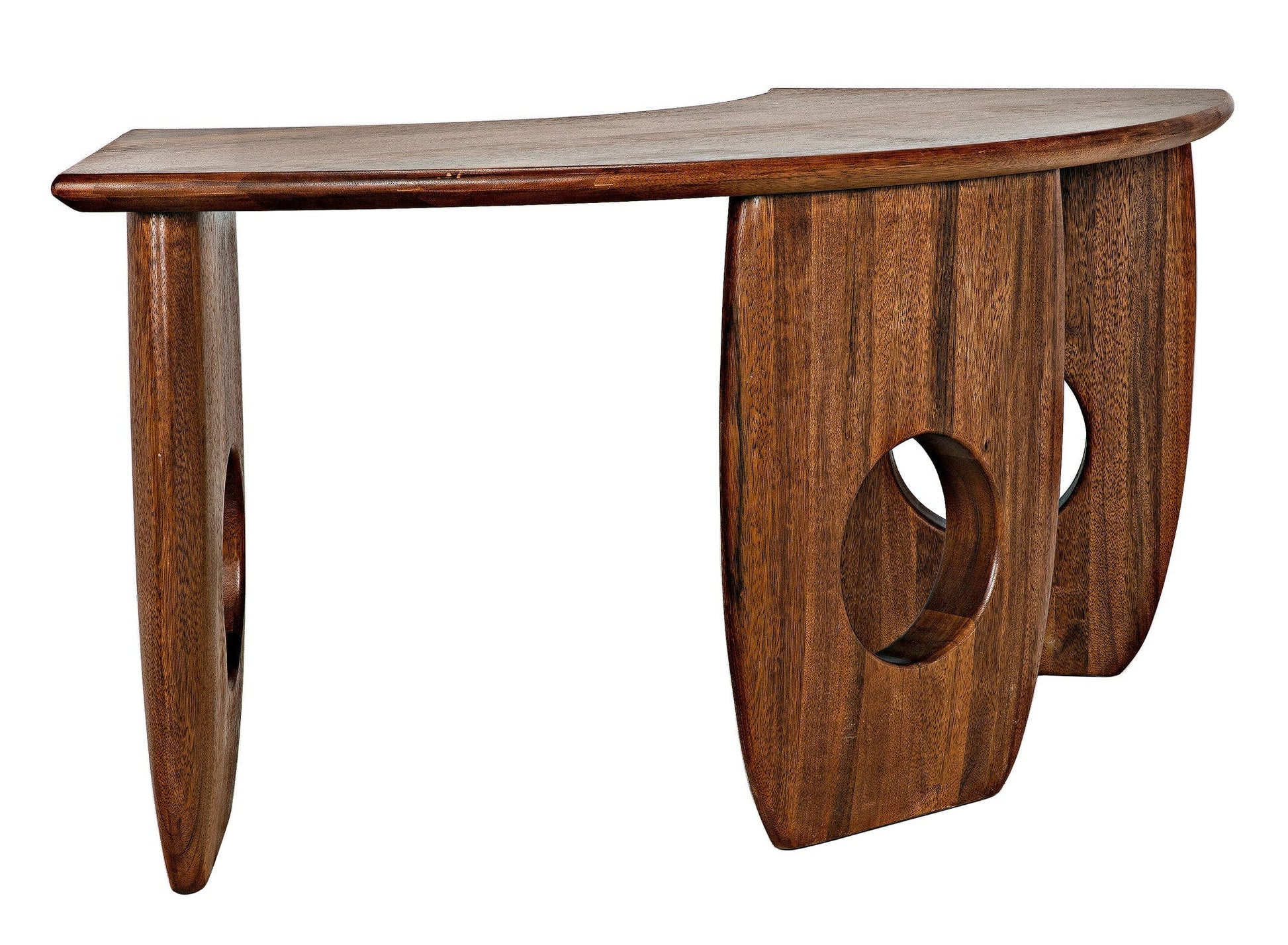 Lobster Desk, Walnut Curved Home Office Desk-Home Office Desks-Noir-Sideboards and Things