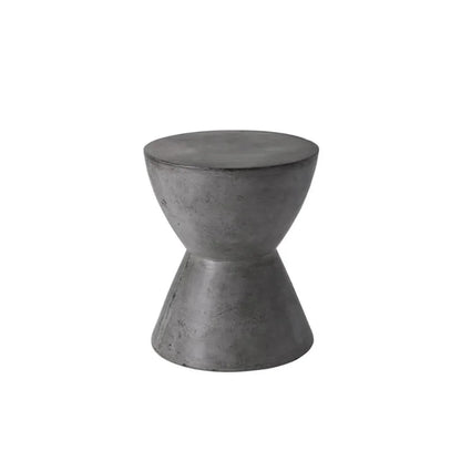 SUNPAN Logan Concrete Outdoor Round End Table