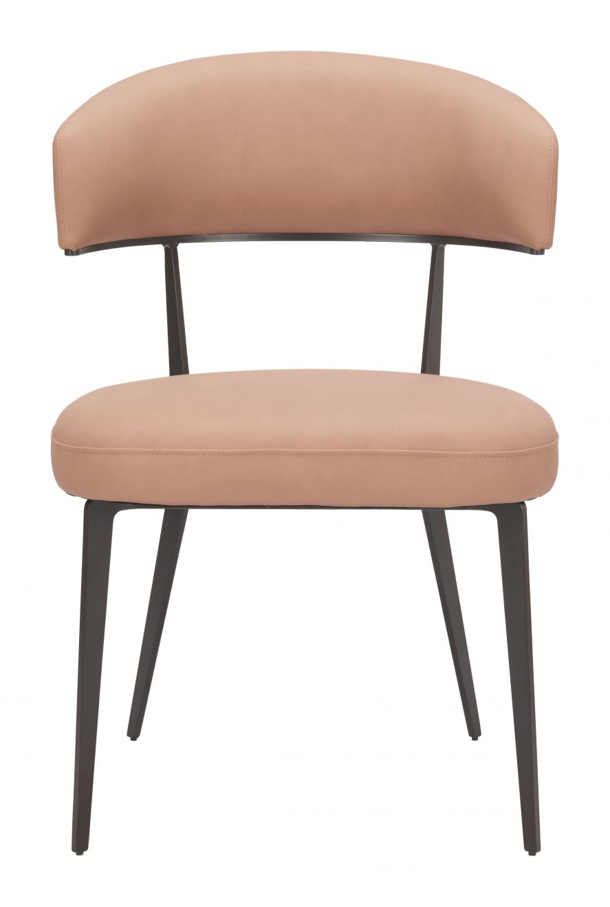 Zuo Modern Loom Faux Leather Dining Chair 2PC