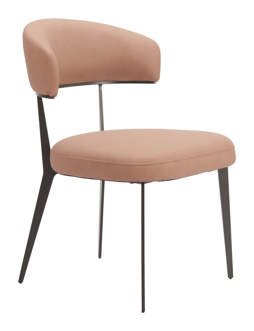Zuo Modern Loom Faux Leather Dining Chair 2PC