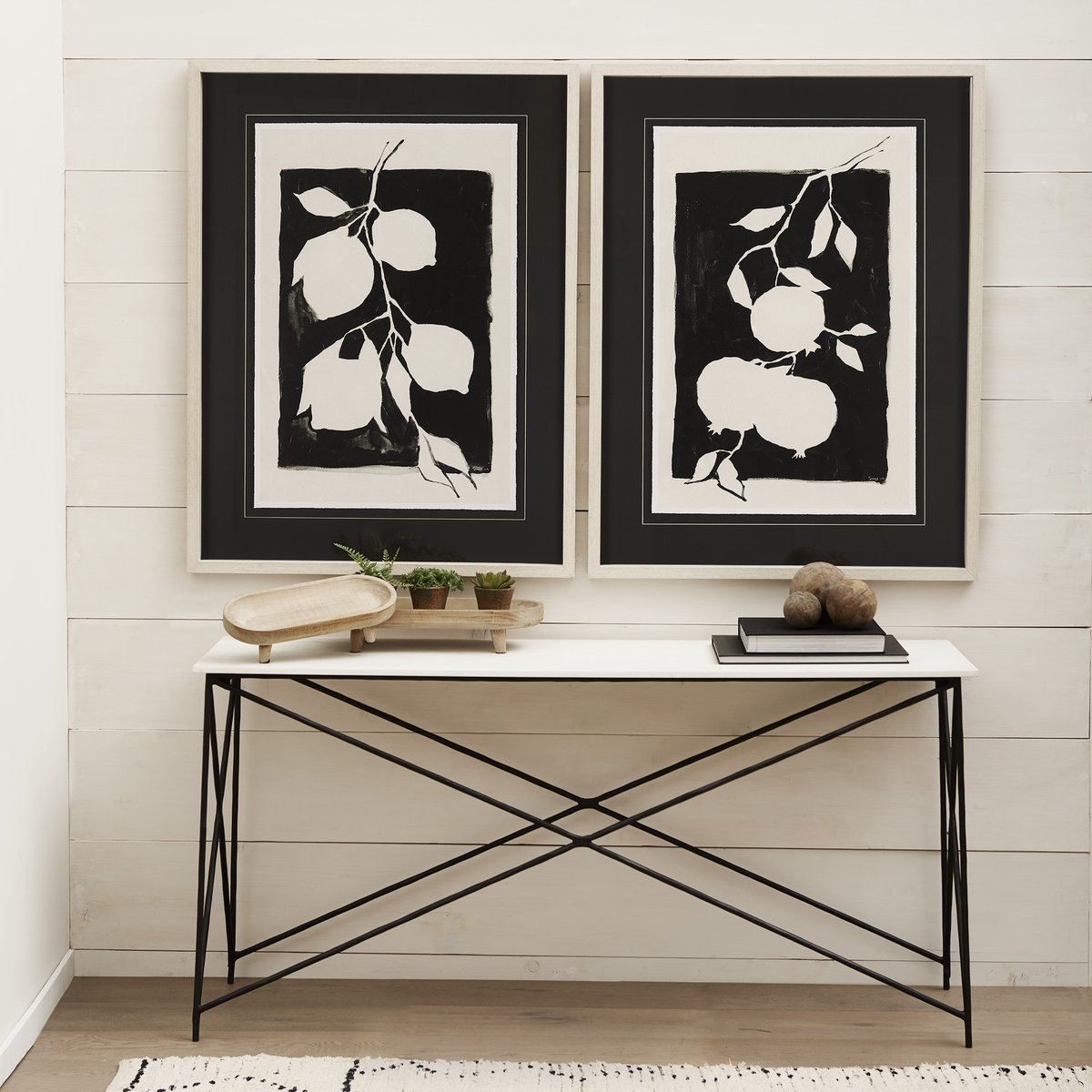 Mercana Lorlei Marble Top Rectangular Console Table