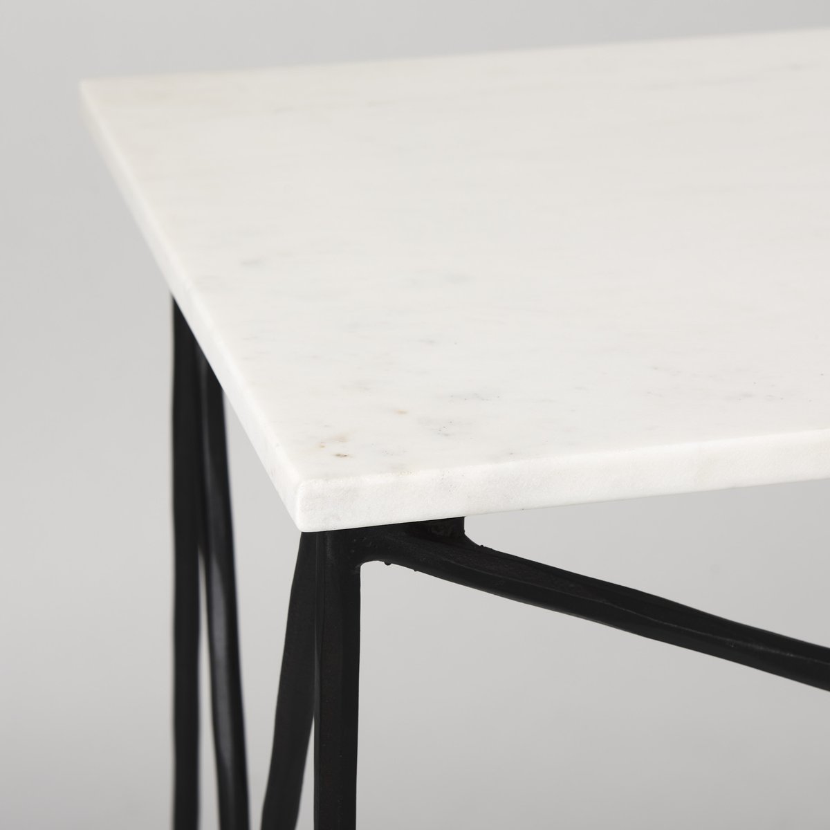 Mercana Lorlei Marble Top Rectangular Console Table