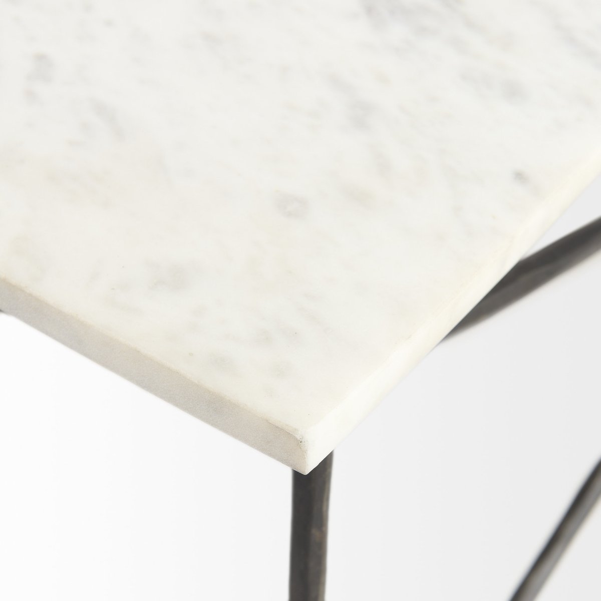Mercana Lorlei White Marble Top Rectangular Coffee Table