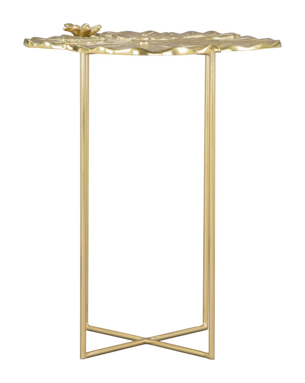 Zuo Modern Lotus Golden Aluminum Side Table