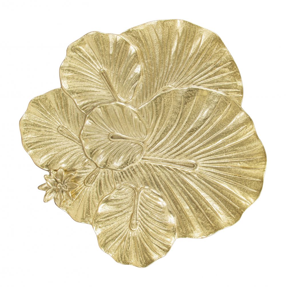 Zuo Modern Lotus Golden Aluminum Side Table