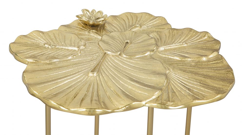 Zuo Modern Lotus Golden Aluminum Side Table
