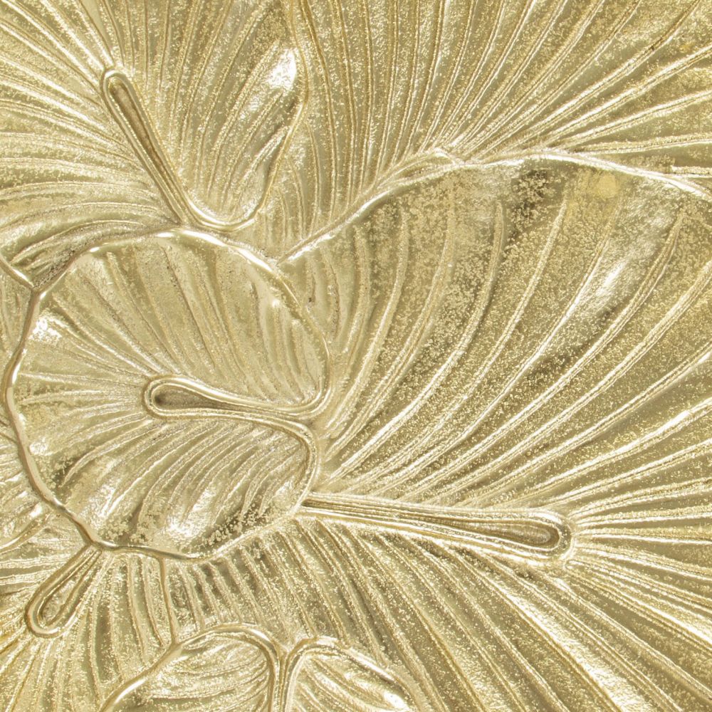 Zuo Modern Lotus Golden Aluminum Side Table