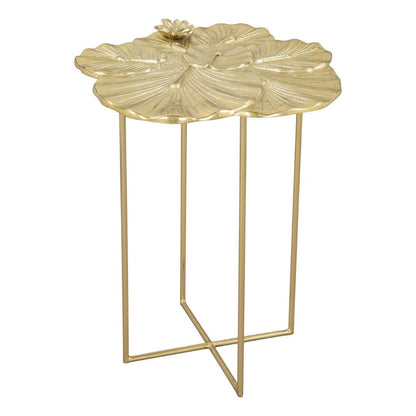 Zuo Modern Lotus Golden Aluminum Side Table