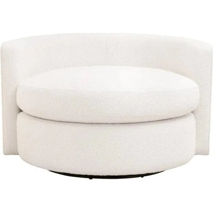 Essentials For Living Lourne Petite Fabric Swivel Sofa Chair