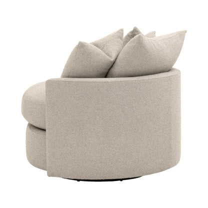 Essentials For Living Lourne Petite Fabric Swivel Sofa Chair