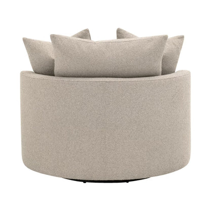 Essentials For Living Lourne Petite Fabric Swivel Sofa Chair