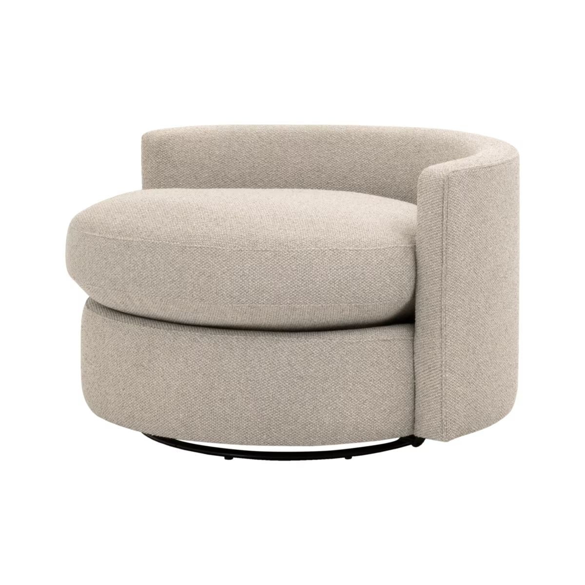 Essentials For Living Lourne Petite Fabric Swivel Sofa Chair