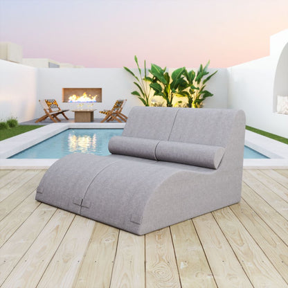 Zuo Modern Luanda Olefin Fabric Outdoor Chaise Lounge