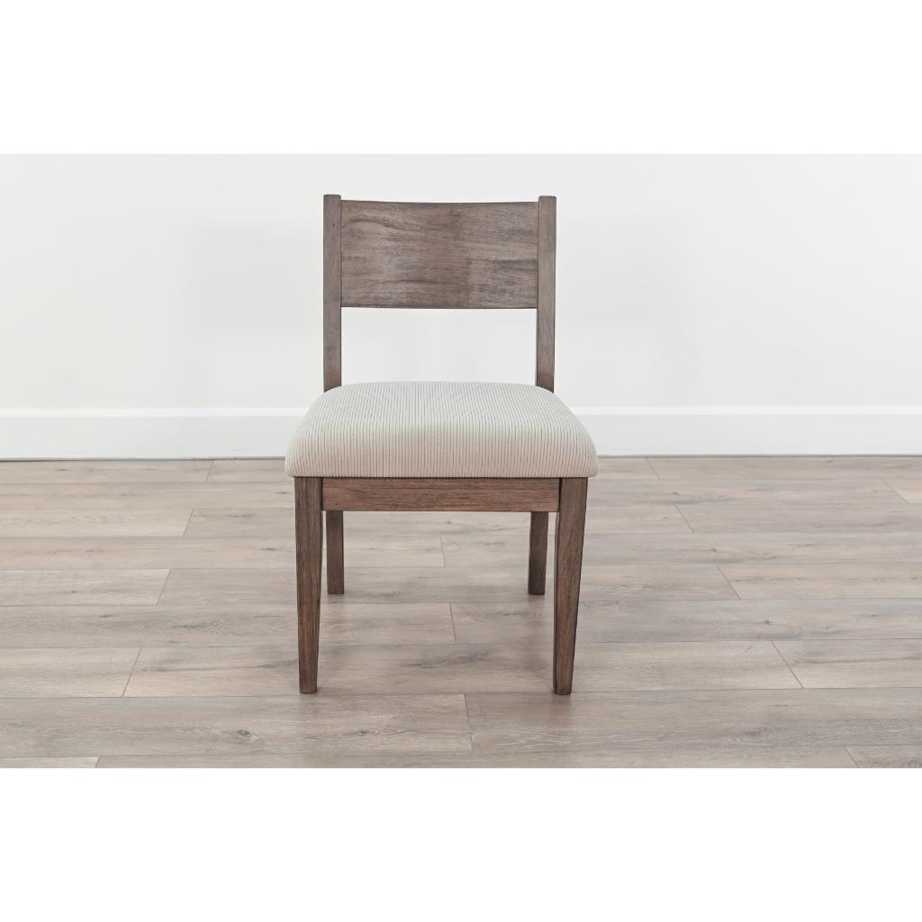 Sunny D Lucas Fabric Armless Dining Chair (Set of 2)