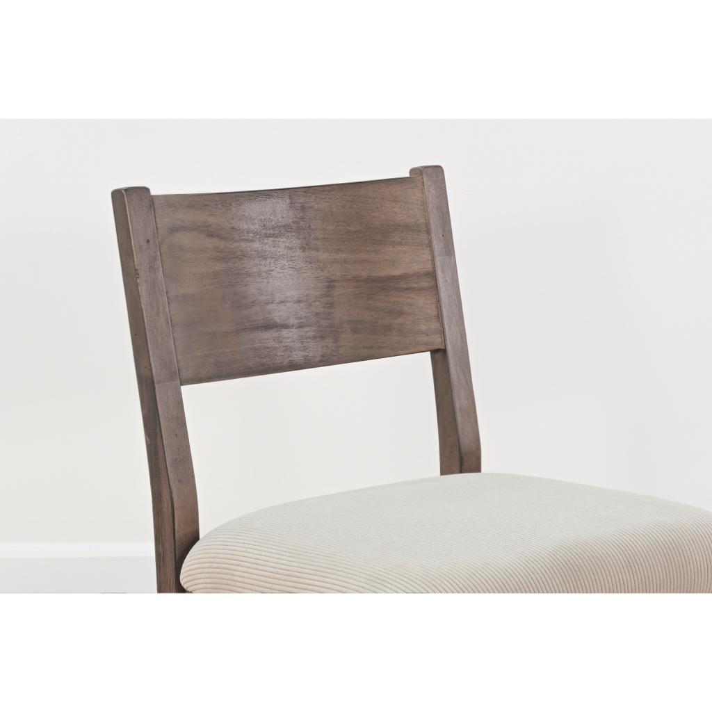 Sunny D Lucas Fabric Armless Dining Chair (Set of 2)