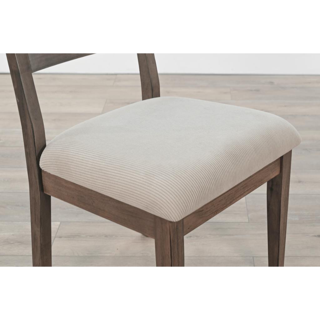 Sunny D Lucas Fabric Armless Dining Chair (Set of 2)