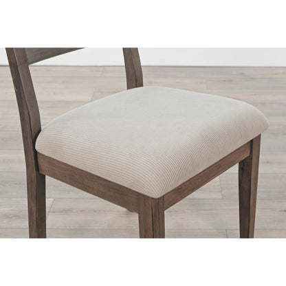 Sunny D Lucas Fabric Armless Dining Chair (Set of 2)