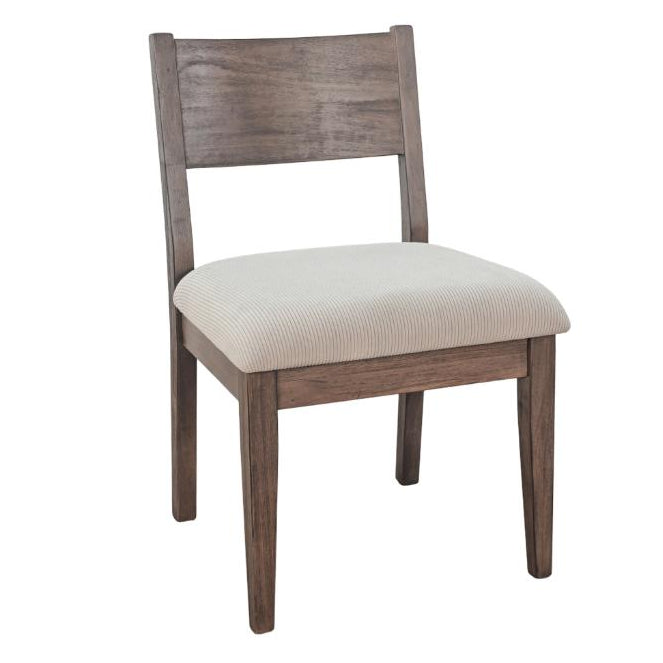 Sunny D Lucas Fabric Armless Dining Chair (Set of 2)
