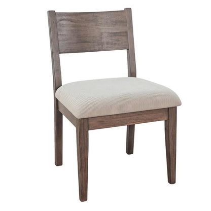Sunny D Lucas Fabric Armless Dining Chair (Set of 2)
