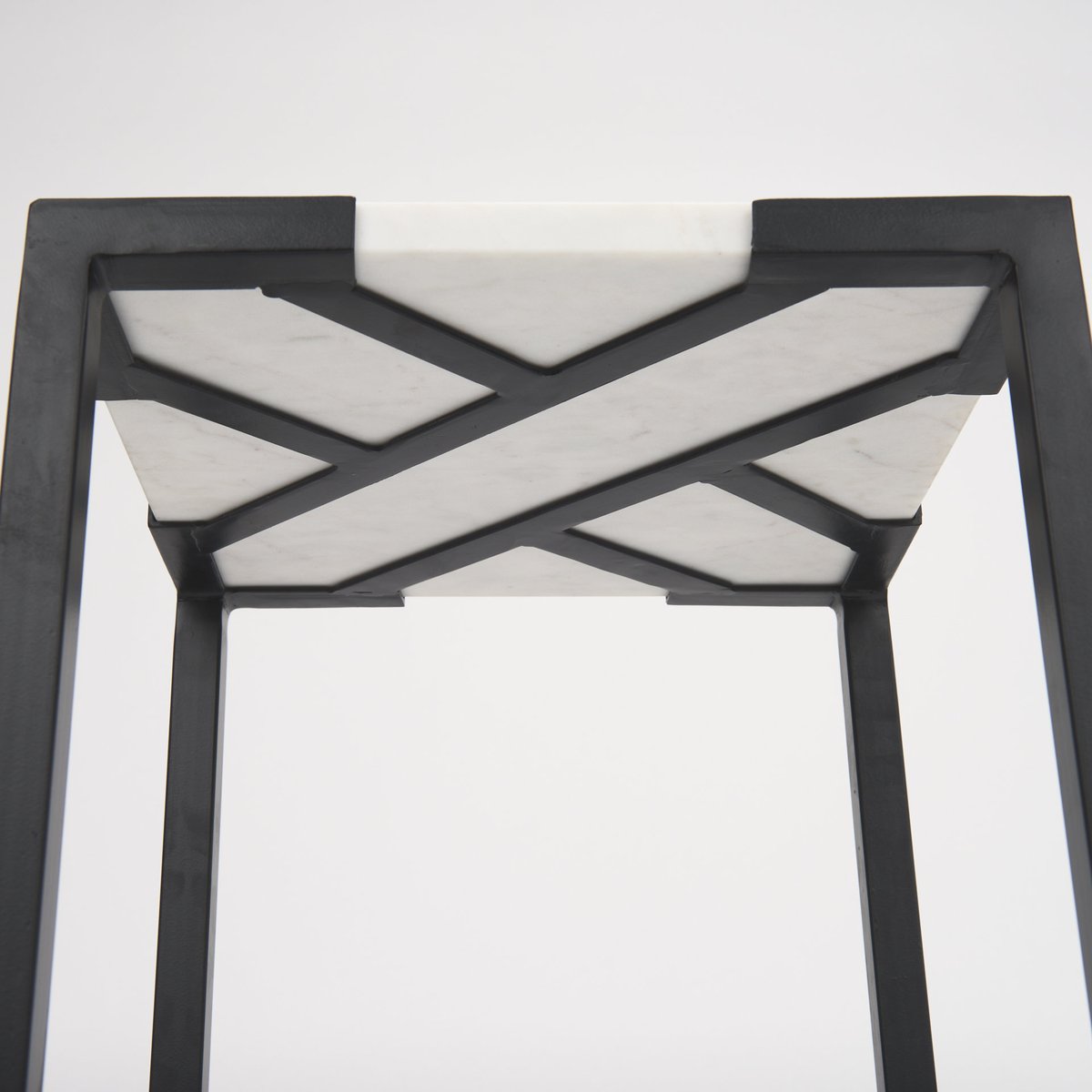 Mercana Lucas Marble Top Square Accent Table 2PC