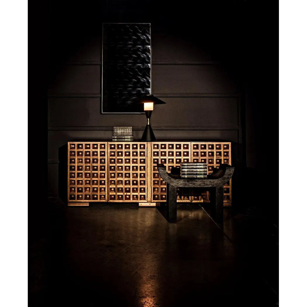 Lucia Black Steel Table Lamp