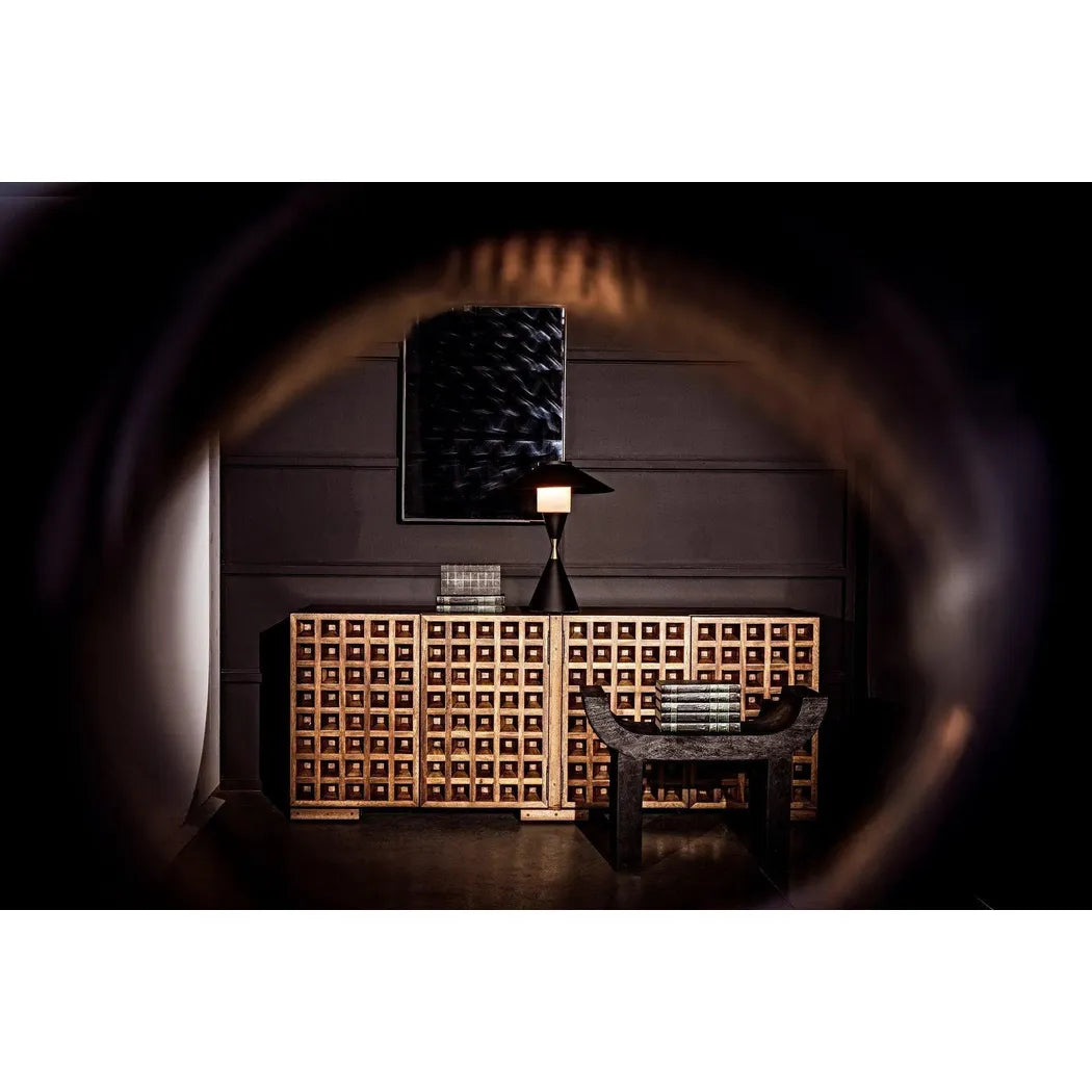 Lucia Black Steel Table Lamp