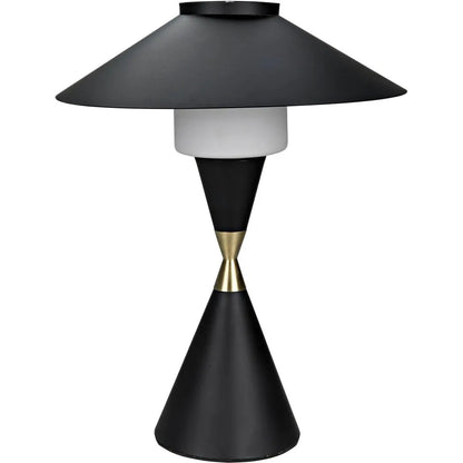 Lucia Black Steel Table Lamp