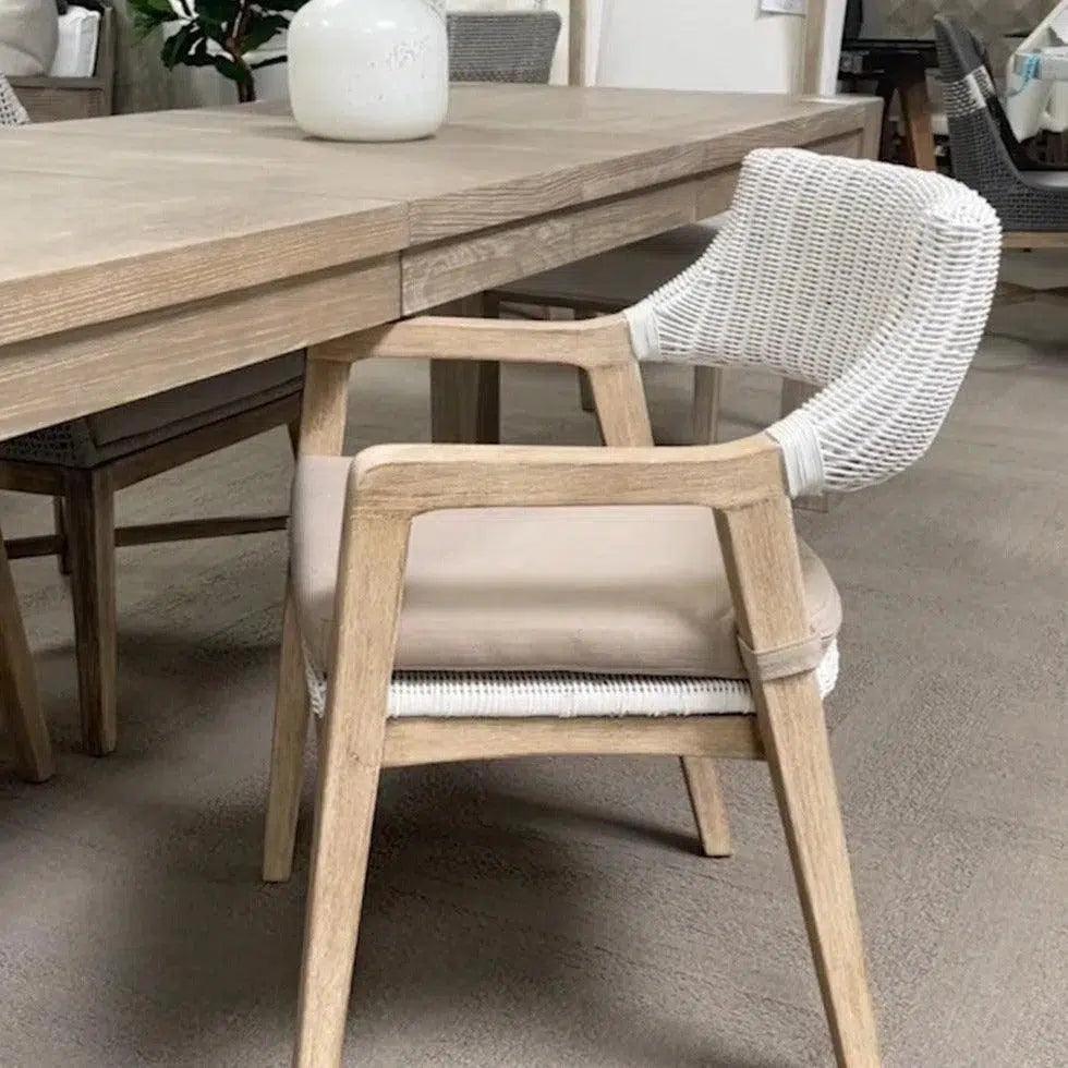 Essentials For Living Lucia White Fabric Dining Chair