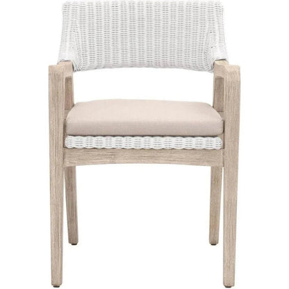 Essentials For Living Lucia White Fabric Dining Chair
