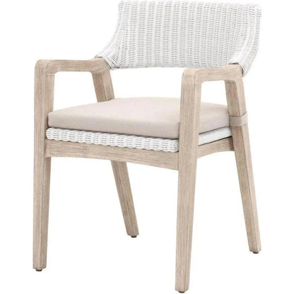 Essentials For Living Lucia White Fabric Dining Chair