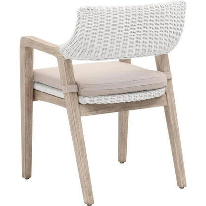 Essentials For Living Lucia White Fabric Dining Chair