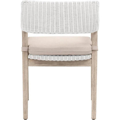 Essentials For Living Lucia White Fabric Dining Chair