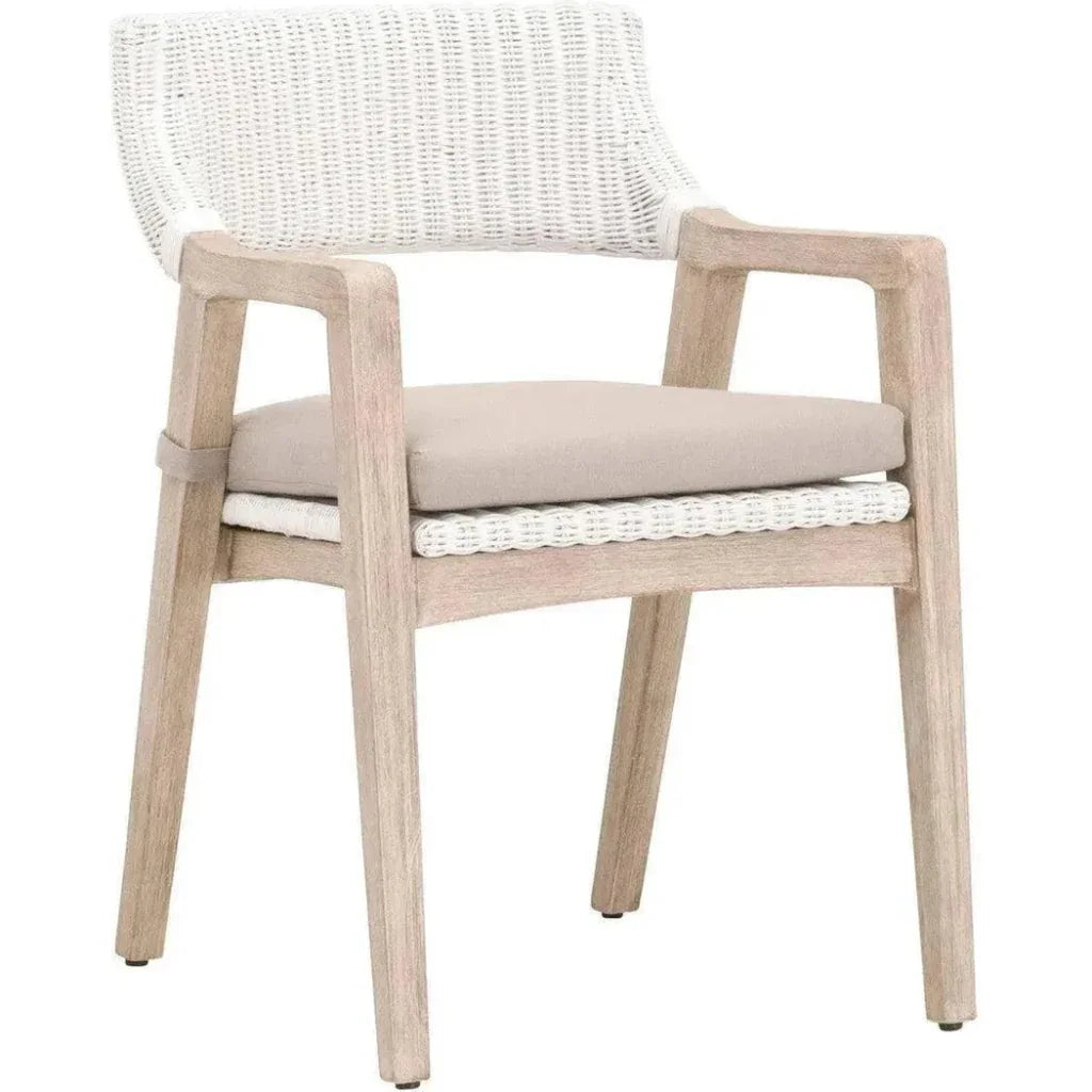 Essentials For Living Lucia White Fabric Dining Chair