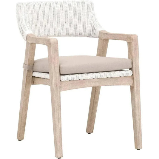 Essentials For Living Lucia White Fabric Dining Chair