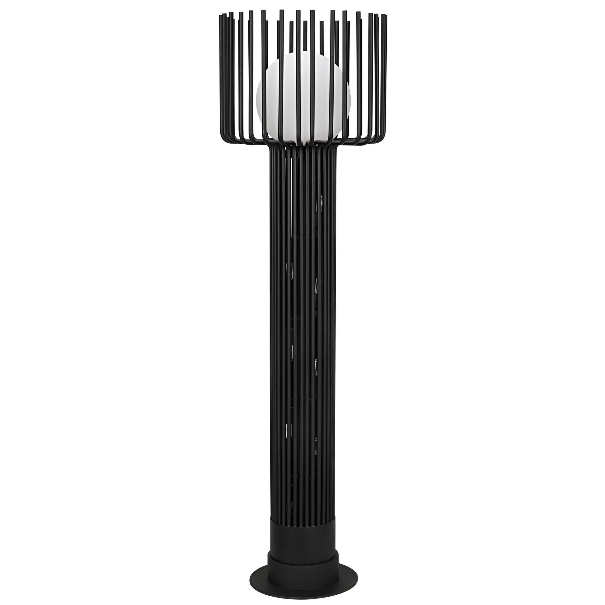 Lucis Floor Lamp, Black Steel-Floor Lamps-Noir-Sideboards and Things