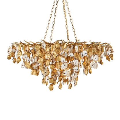 Lucullan 14-Light Gold Chandelier