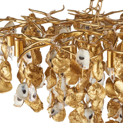 Lucullan 14-Light Gold Chandelier