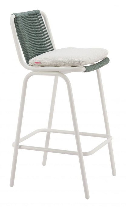 Zuo Modern Luft Olefin Fabric Outdoor Barstool 2PC