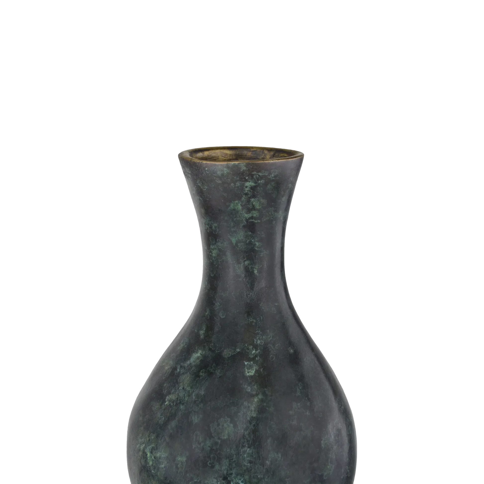 Luganzo Medium Bronze Vase-Vases & Jars-Currey & Co-Sideboards and Things