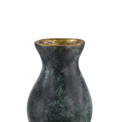 Luganzo Small Bronze Vase-Vases & Jars-Currey & Co-Sideboards and Things