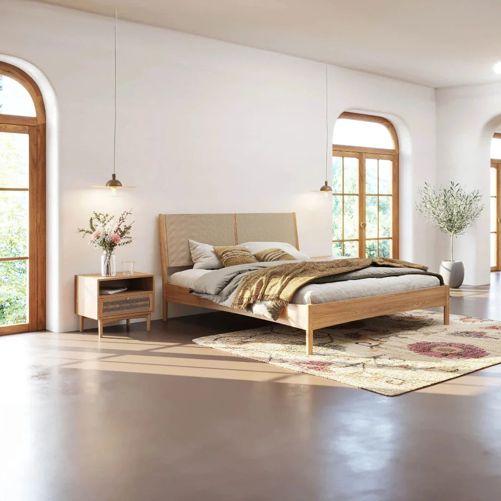 Lumina Wooden Stylish Queen Bed