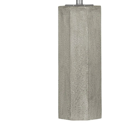 Luna Grey Cement Body Table Lamp - LOOMLAN - Bassett Mirror - Table Lamps
