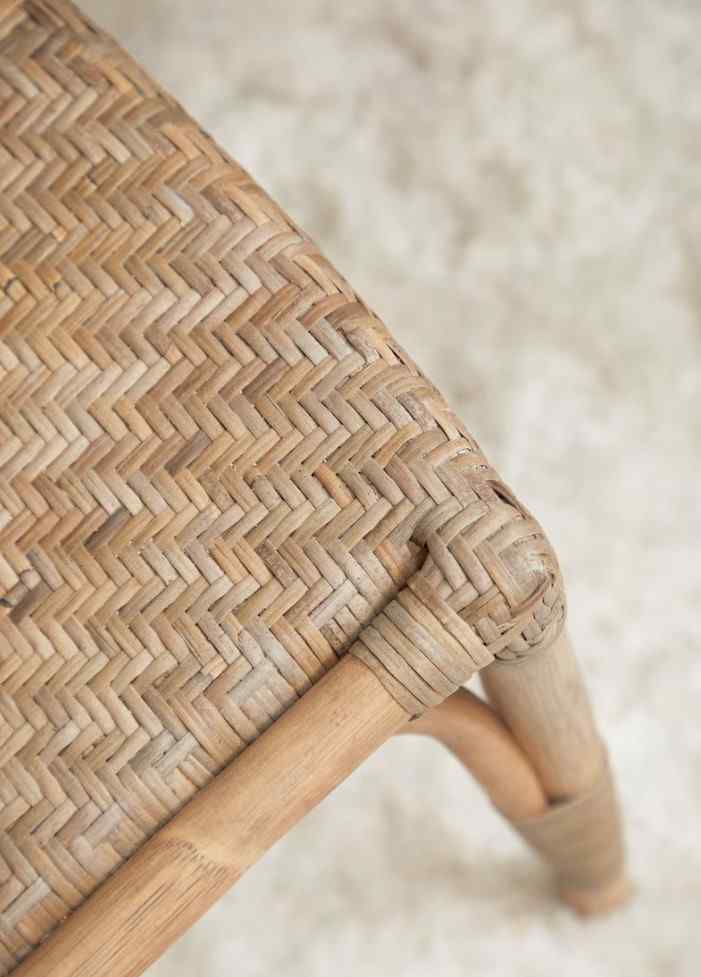 Essentials For Living Luna Rattan Frame Armless Dining Chair 2PC