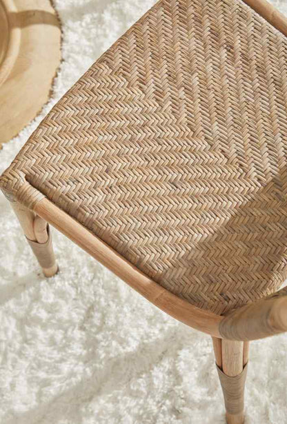 Essentials For Living Luna Rattan Frame Armless Dining Chair 2PC