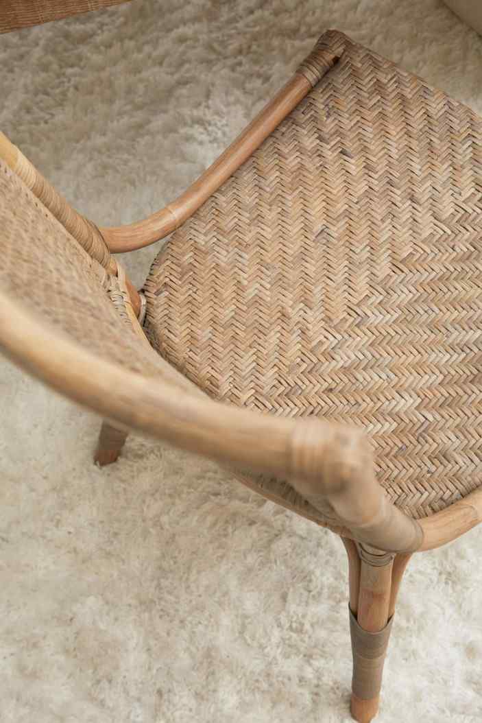 Essentials For Living Luna Rattan Frame Armless Dining Chair 2PC