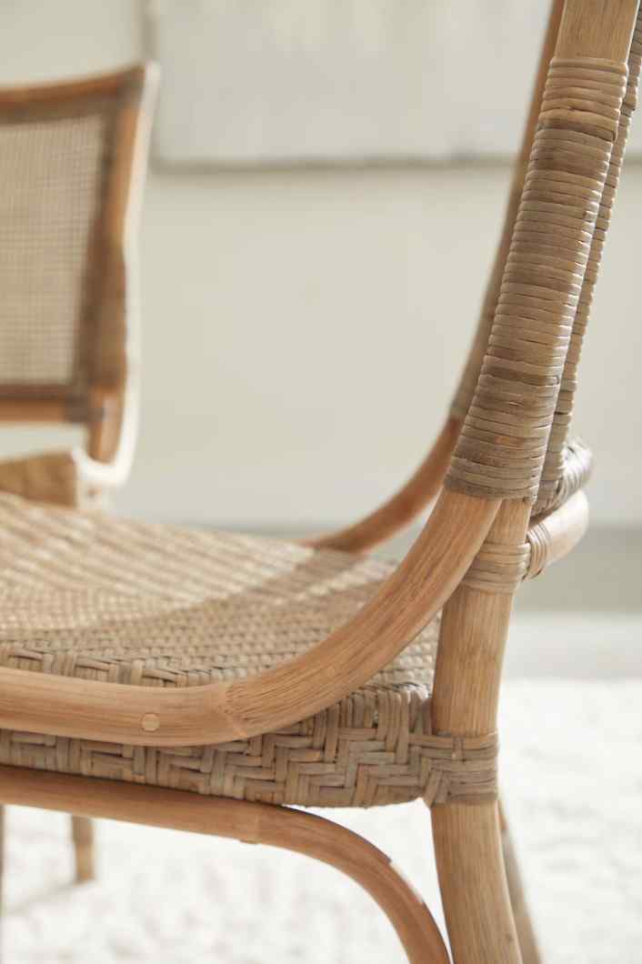 Essentials For Living Luna Rattan Frame Armless Dining Chair 2PC