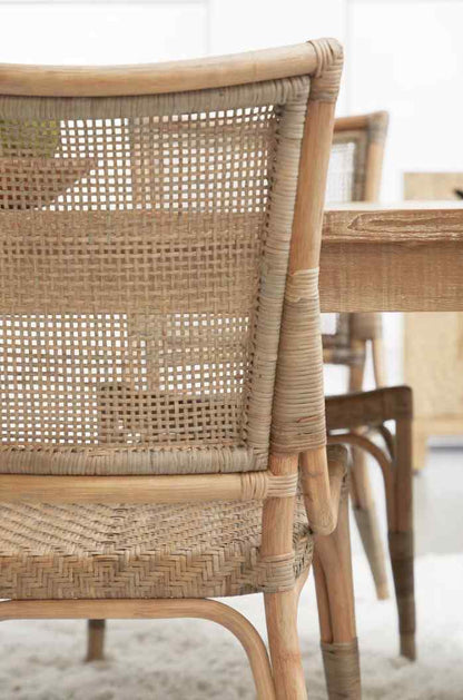 Essentials For Living Luna Rattan Frame Armless Dining Chair 2PC